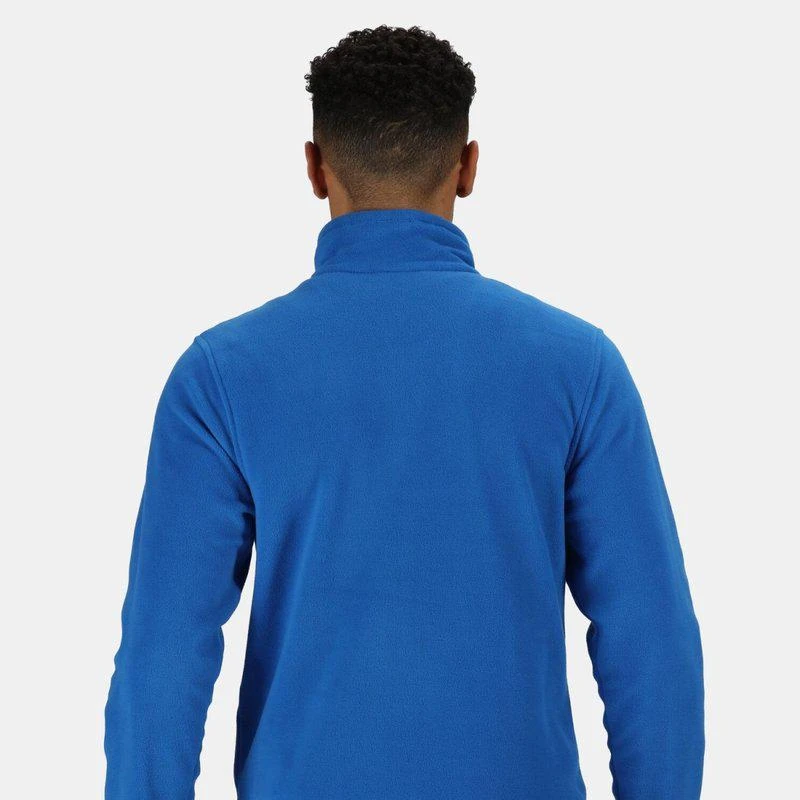 Regatta Mens Plain Micro Fleece Full Zip Jacket Layer Lite Oxford Blue 2