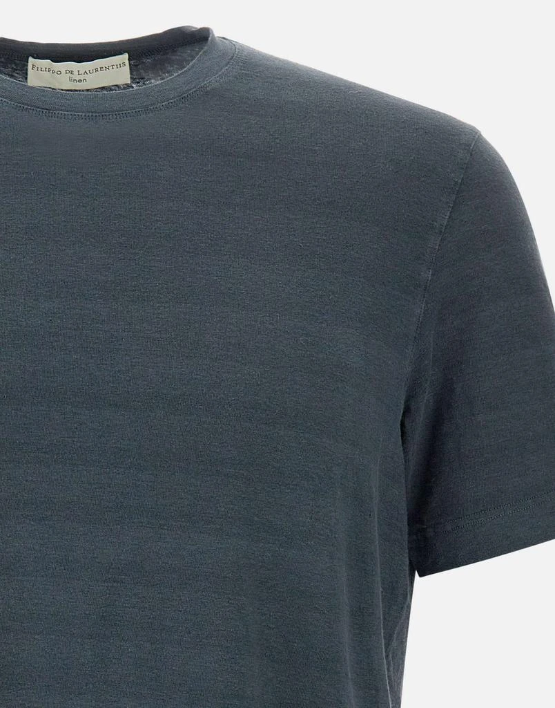 FILIPPO DE LAURENTIIS Linen t-shirt 4