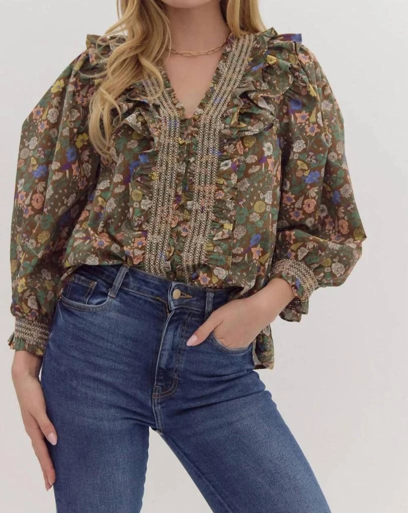 entro Entro - Floral Top 1