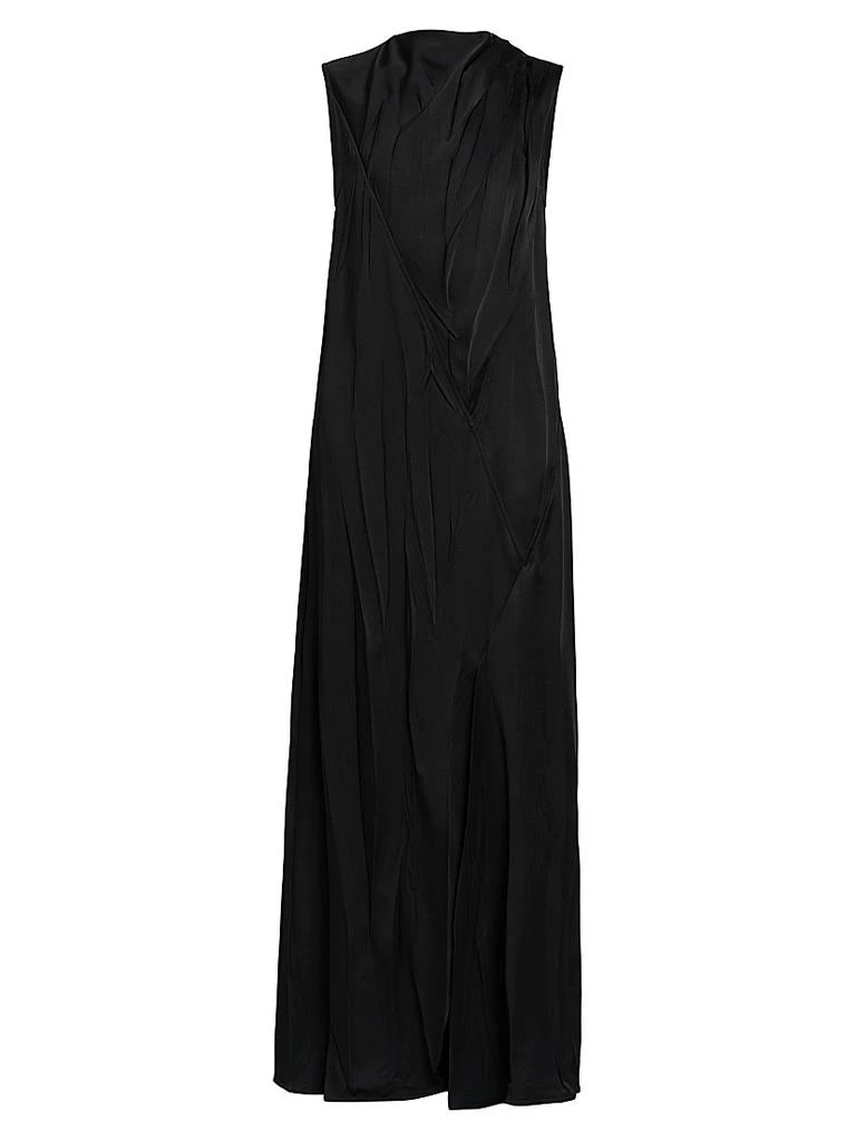 Crinkle Satin Sleeveless Maxi Dress  On Sale Now with Up to 76% Off |  Discover Exclusive Deals & Savings at BeyondStyle  Authentic Jil Sander  women's|a-line|turtleneck|solid|premier|dresses|women's  apparel|Women's|sleeveless|floor-length with Limited ...