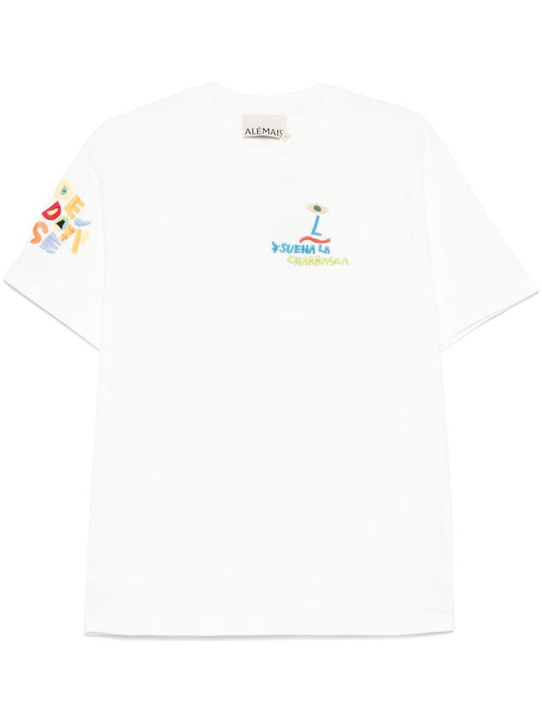 ALÉMAIS Alémais Nadia Embroidered T-Shirt Clothing