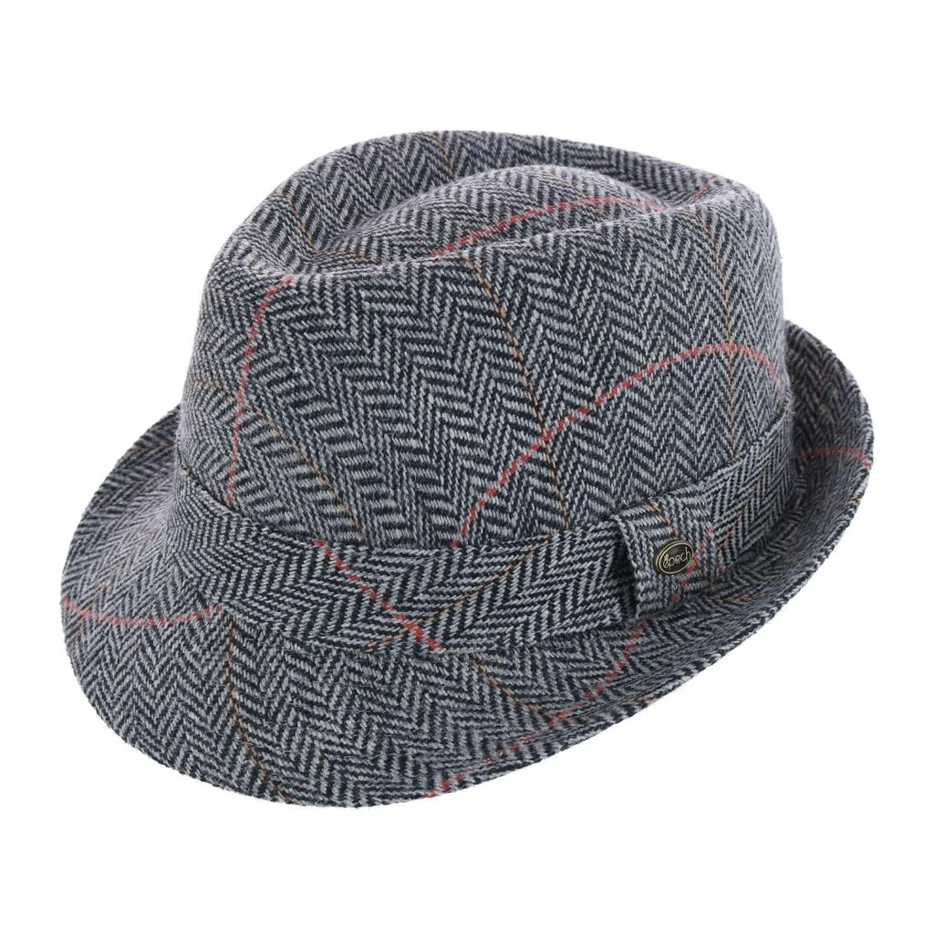 Epoch Hats Company Men's Classic Plaid Wool Fedora Hat 5