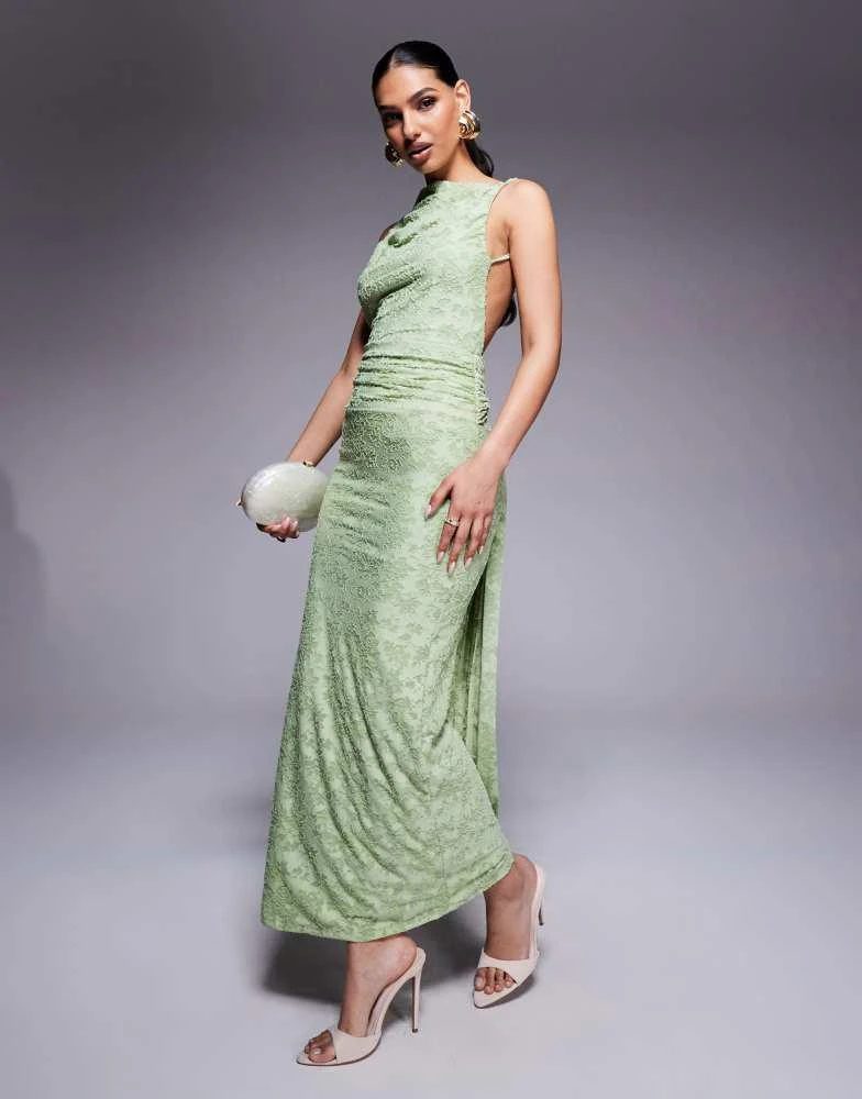 ASOS DESIGN sleeveless with open back with sash detail maxi dress in green On Sale Now with Up to 11% Off | Discover Exclusive Deals & Savings at ... ASOS DESIGN sleeveless with open back with sash detail maxi dress in green On Sale Now with Up to 11% Off | Discover Exclusive Deals & Savings at ...