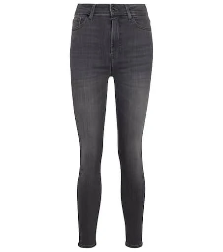 7 For All Mankind Aubrey Slim Illusion Luxe high-rise skinny jeans 1