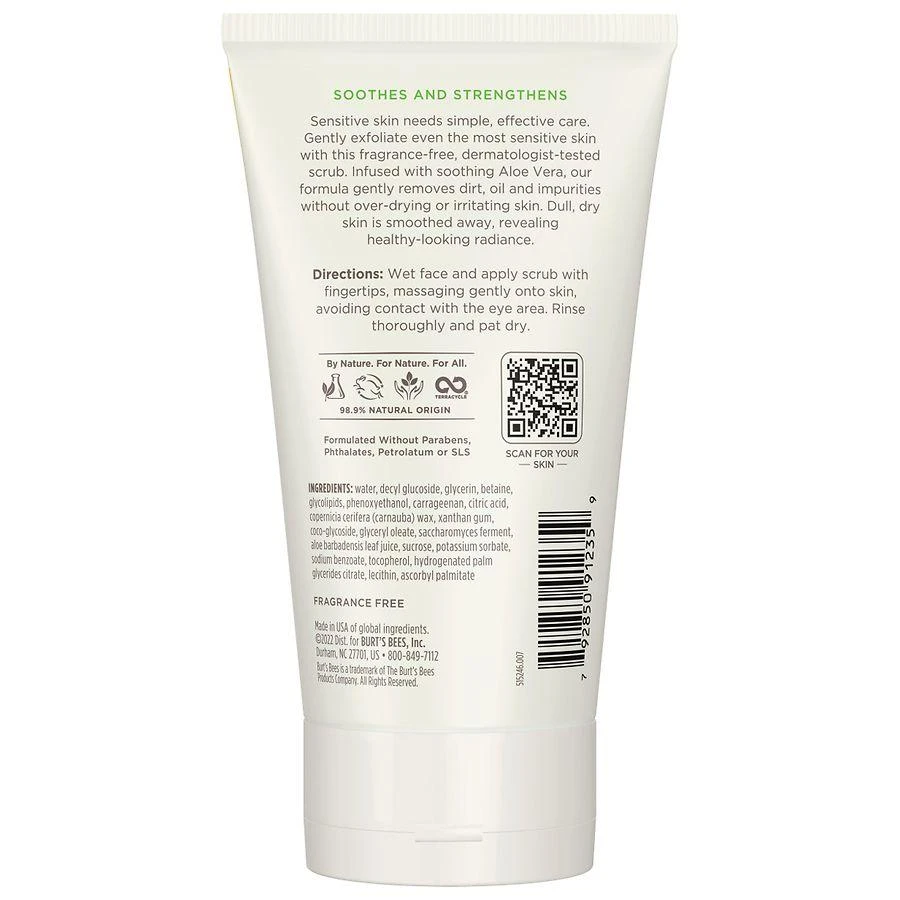 Burt's Bees Gentle Face Scrub with Aloe for Sensitive Skin 2