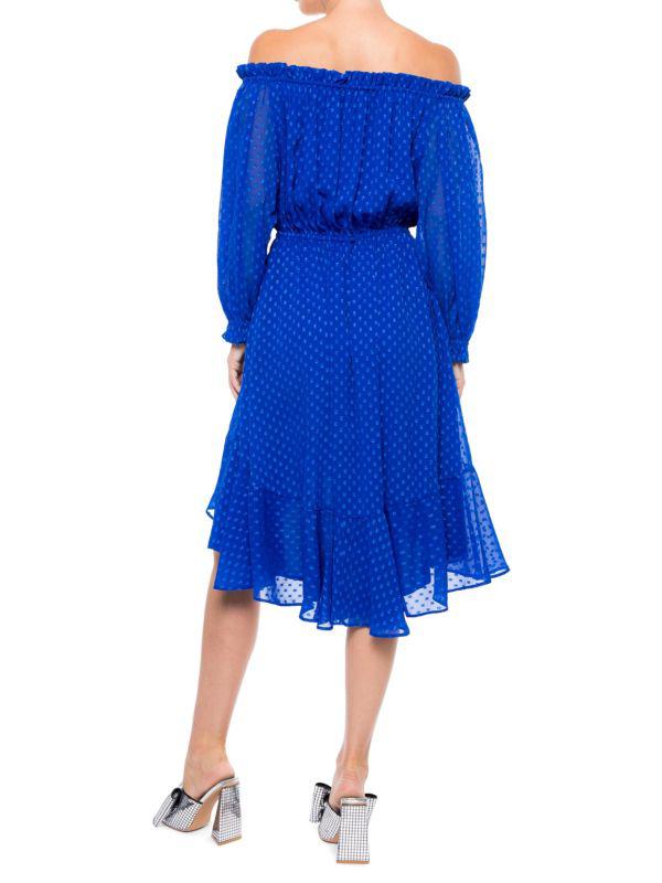 Meghan LA Keiko Swiss Dot Peasant Dress