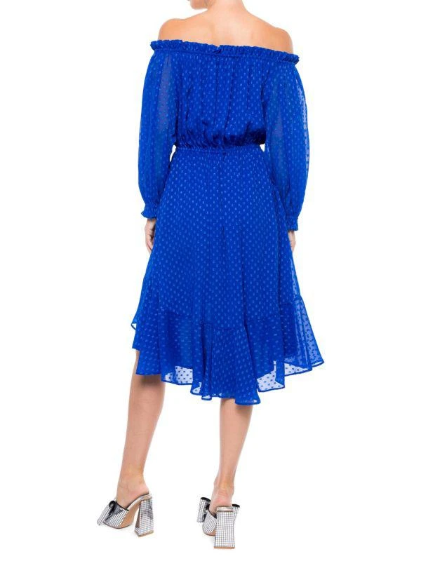 Meghan LA Keiko Swiss Dot Peasant Dress 2
