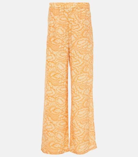Stella McCartney Mid-rise silk pants 1