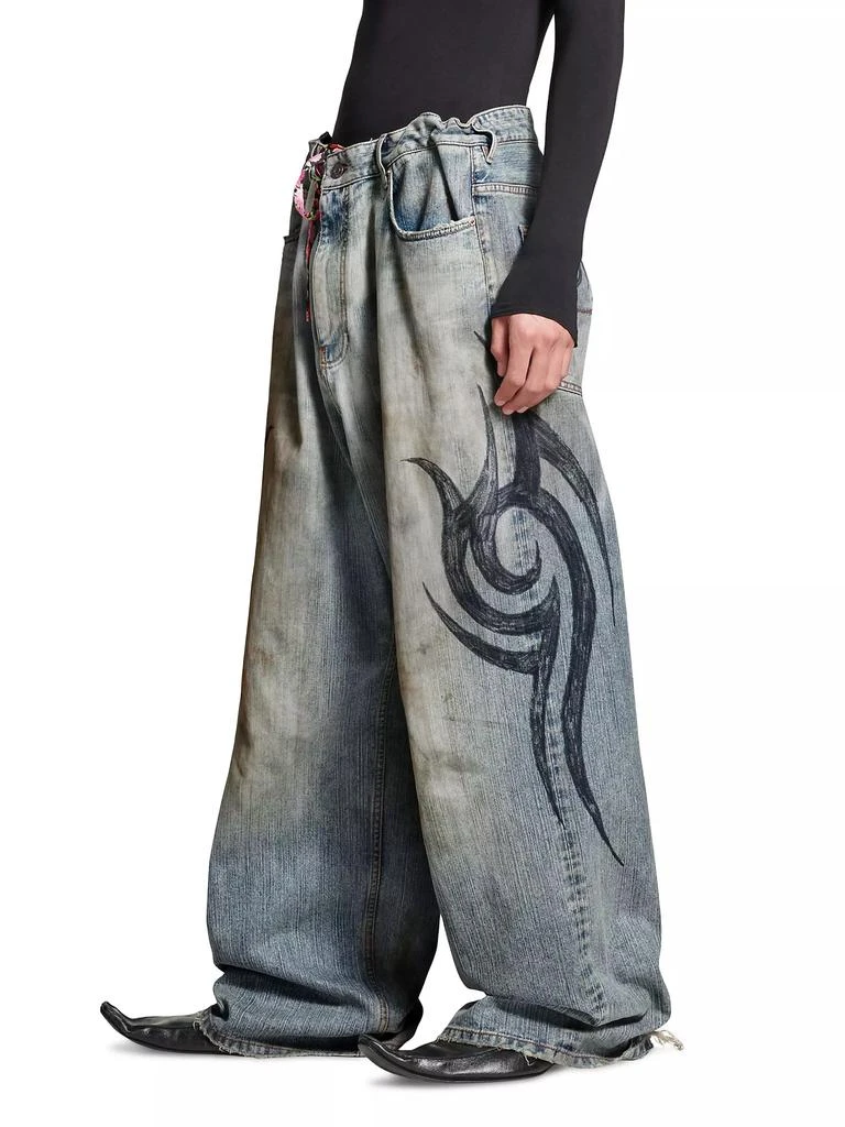 Balenciaga Y2k Stretched Knee Baggy Pants 3