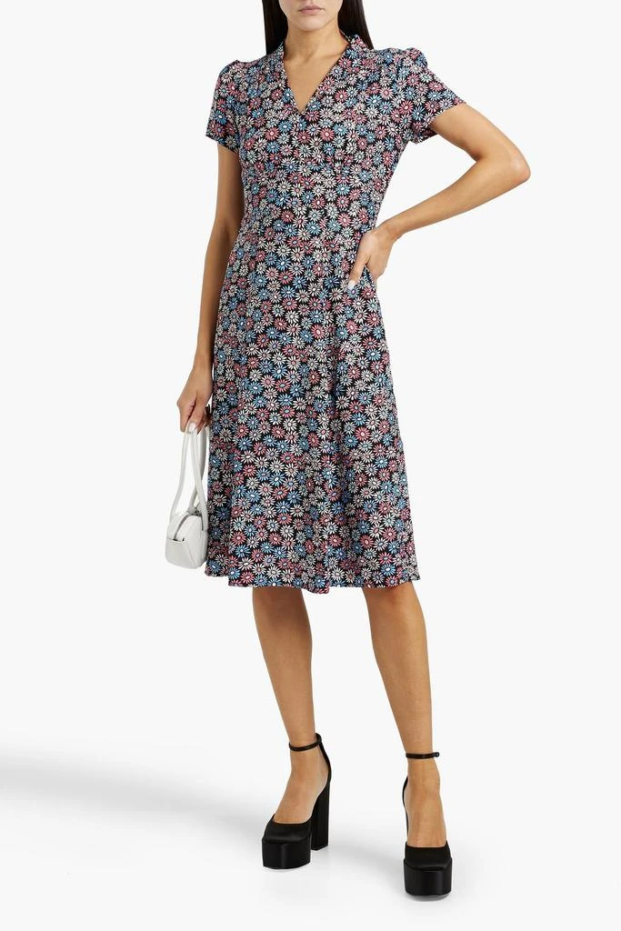 HVN Morgan floral-print silk dress 2