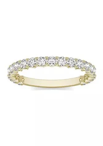 Charles 
Colvard Charles 
Colvard 0.74 ct. t.w. Lab Created 2.1mm Moissanite Semi-Eternity Band in 14k Gold
