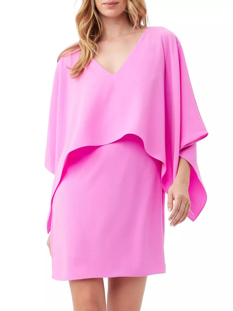 Trina Turk Azzurra Layered Cape Minidress 1