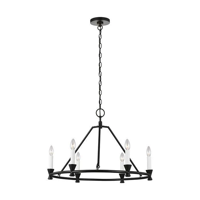 C&M by Chapman and Myers Chapman & Myers Keystone 6 Light Small Chandelier 4