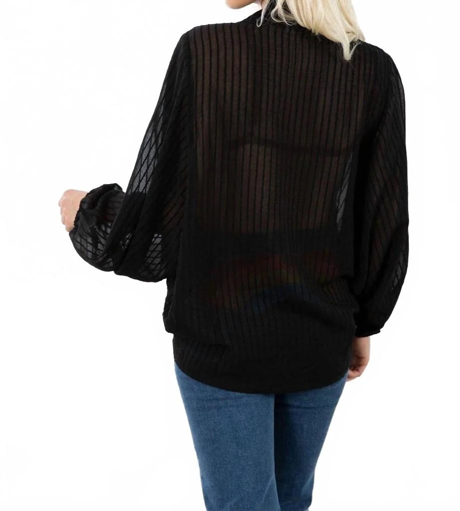 LOVESTITCH Woodstock Kimono Top In Black 3