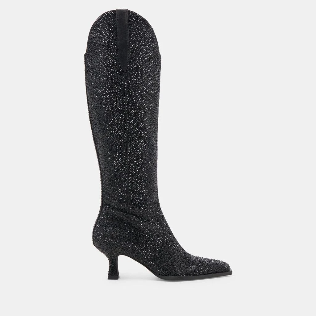 Dolce Vita Ariana Crystal Boots Black Metallic Crystal 1
