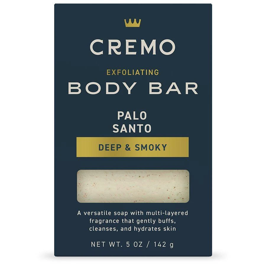 Cremo Exfoliating Body Bar for Men, Buffs, Cleanses 
Hydrates Skin