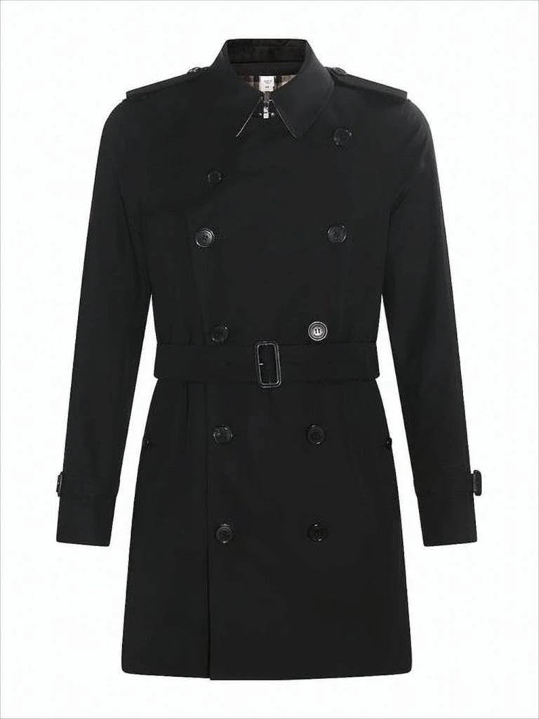 Burberry Double-Breasted Trench Coat With Belted Waist