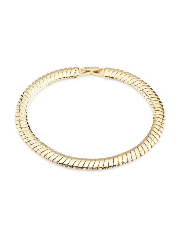 Nadri ​Cleo Omega Line 18K-Gold-Plated Bracelet