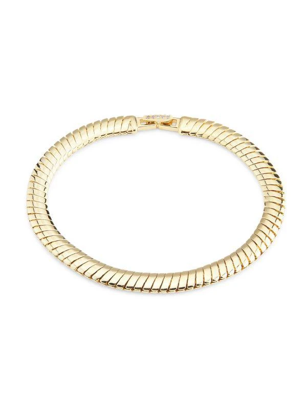 Nadri ​Cleo Omega Line 18K-Gold-Plated Bracelet 1