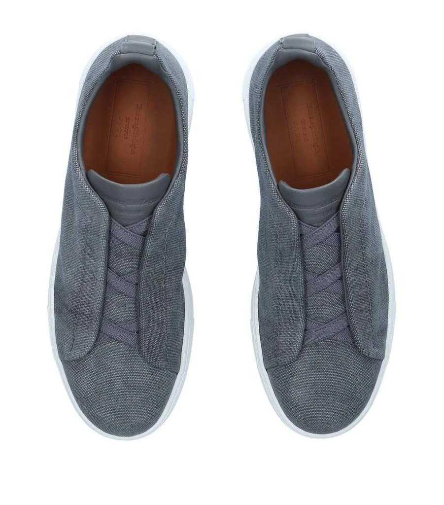 Zegna Canvas Triple Stitch Sneakers 4