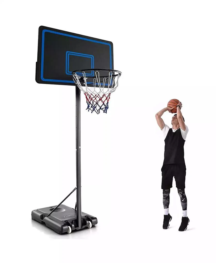 SUGIFT Adjustable Portable Basketball Hoop System with 44 Inch Backboard 1
