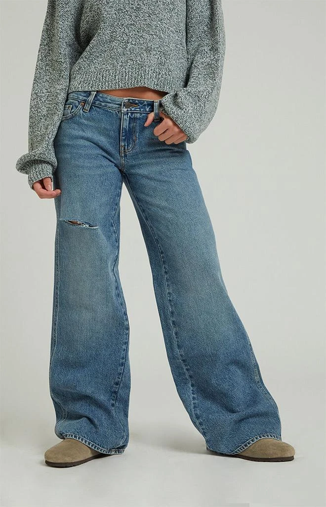 PacSun Medium Indigo Low Rise Baggy Jeans 2