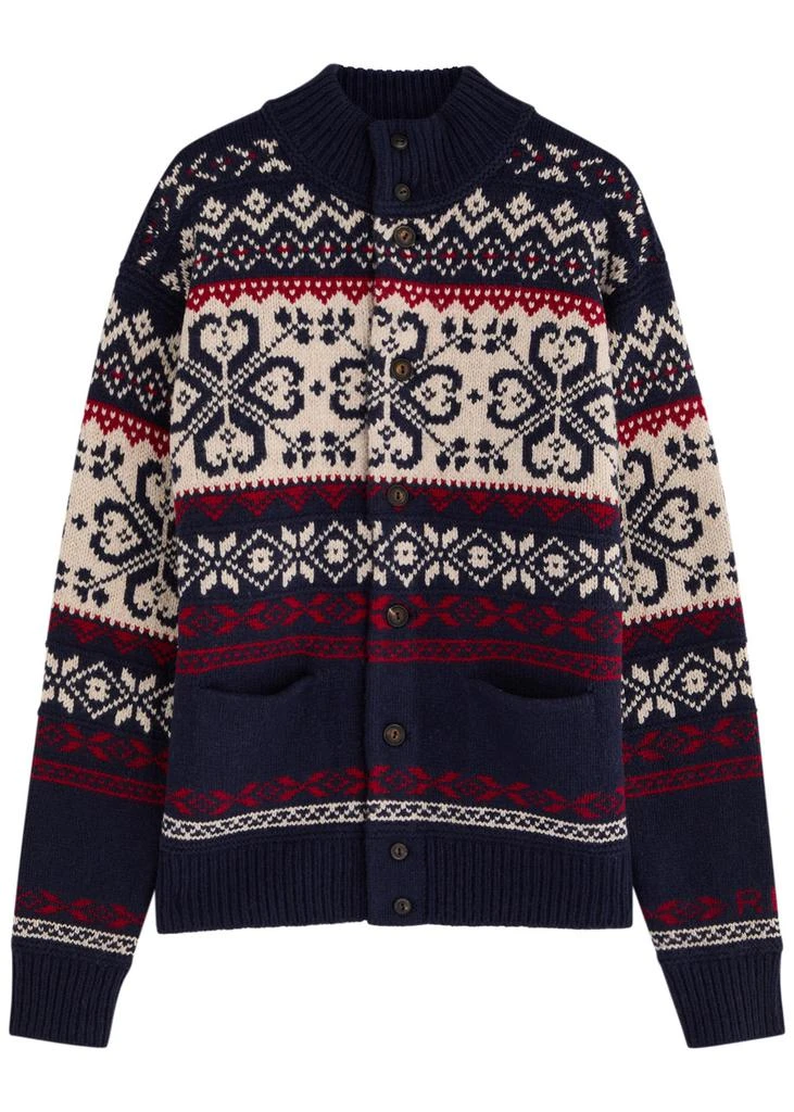 Ralph Lauren Fair isle intarsia wool-blend cardigan 1