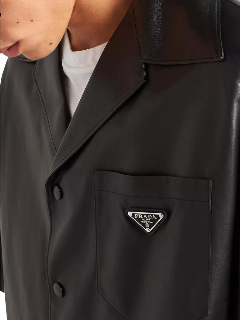 Prada Nappa Leather Shirt 5