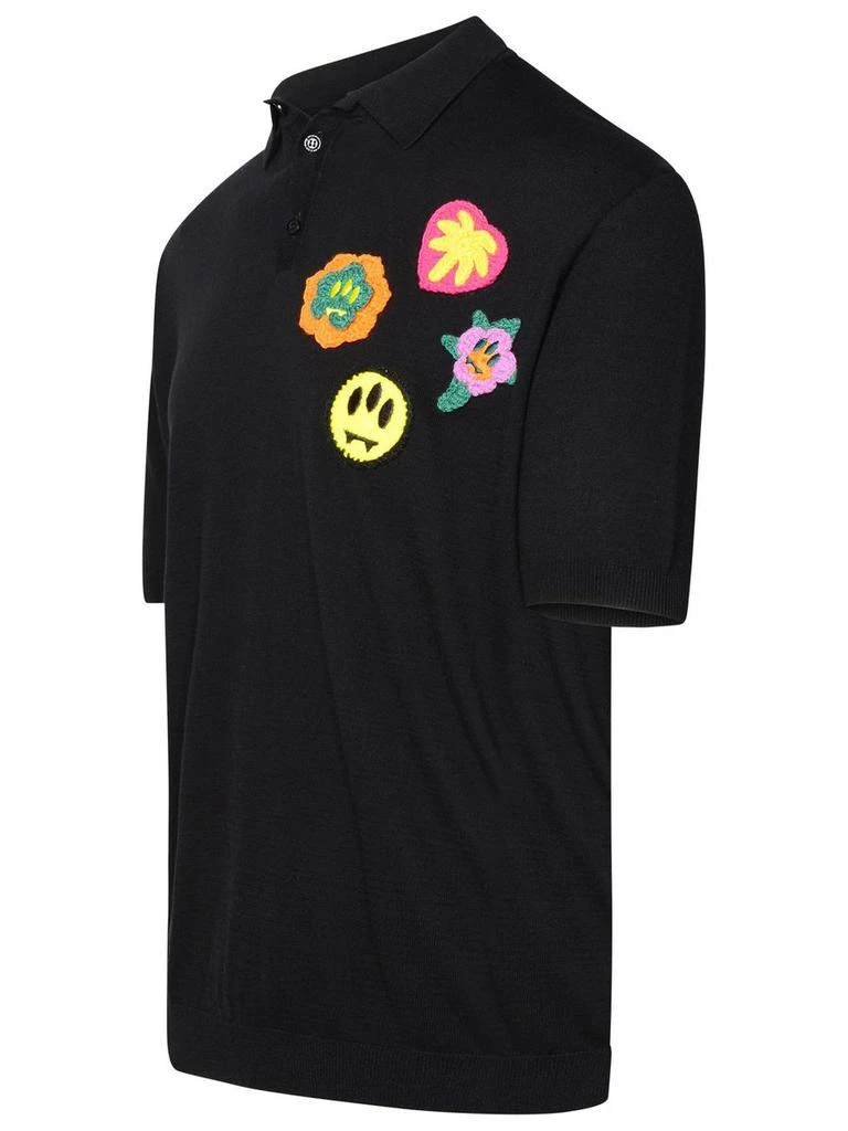 BARROW Barrow Black Cotton Polo Shirt 5