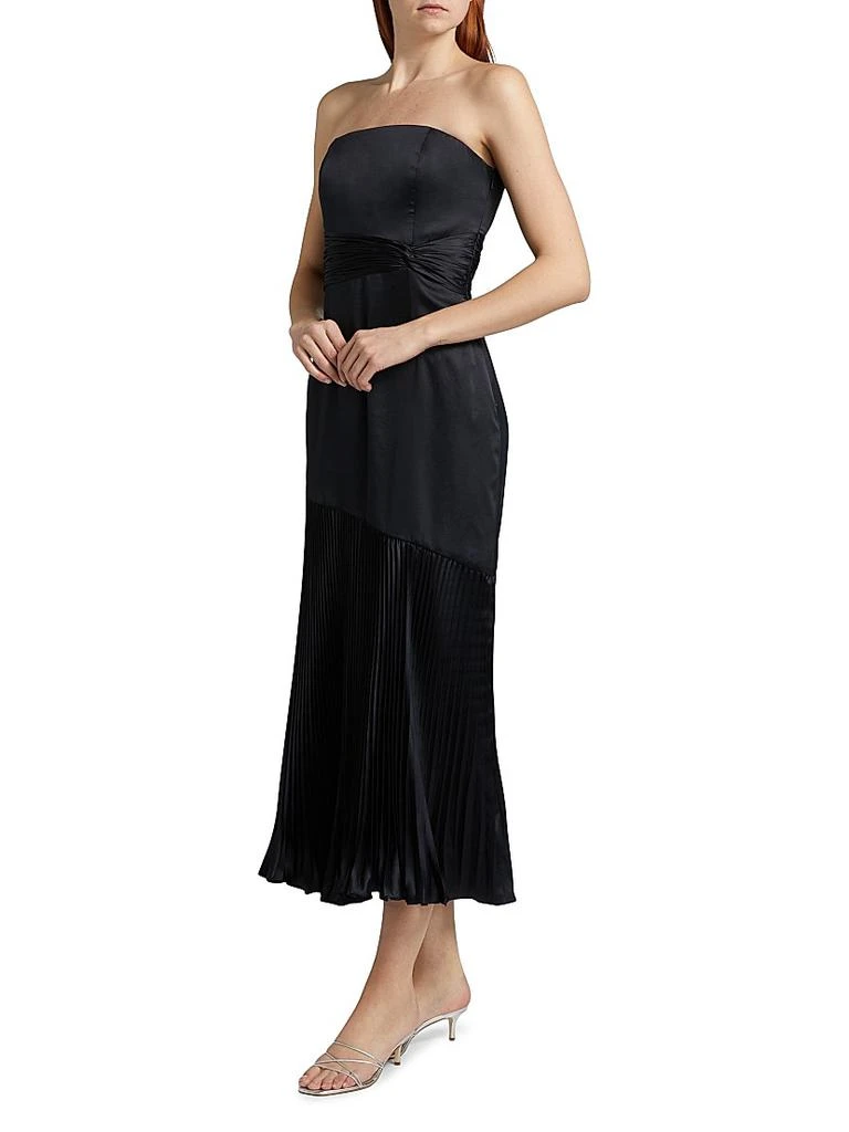 AMUR Milly Strapless Pleated Maxi Dress 4