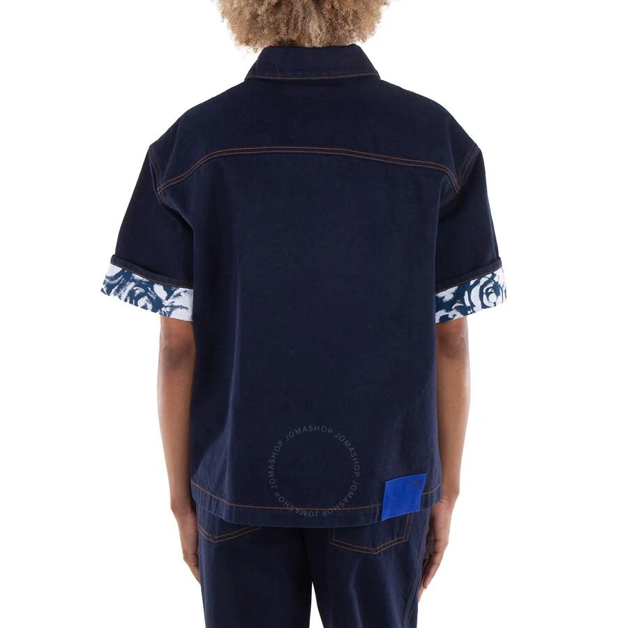Burberry Logo-Patch Denim Cotton Shirt 3