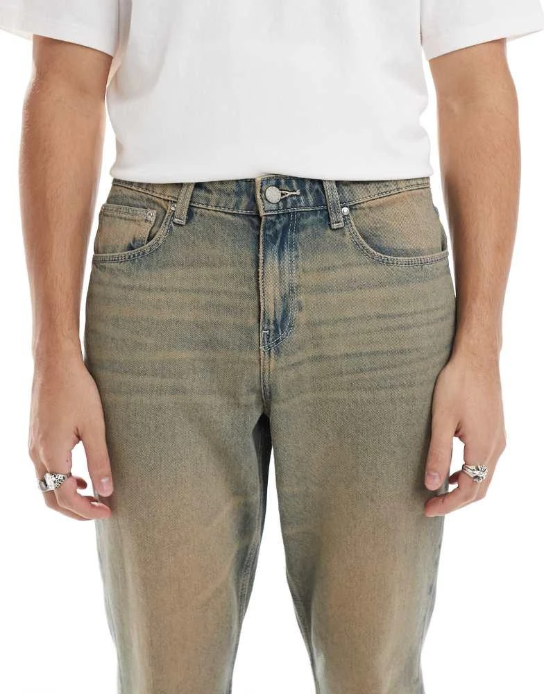 ASOS ASOS DESIGN slim jeans with heavy tint 5