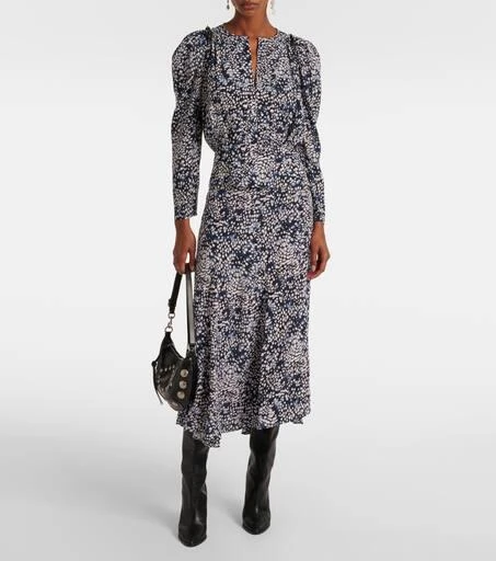 Isabel Marant Zarga printed silk-blend blouse 2