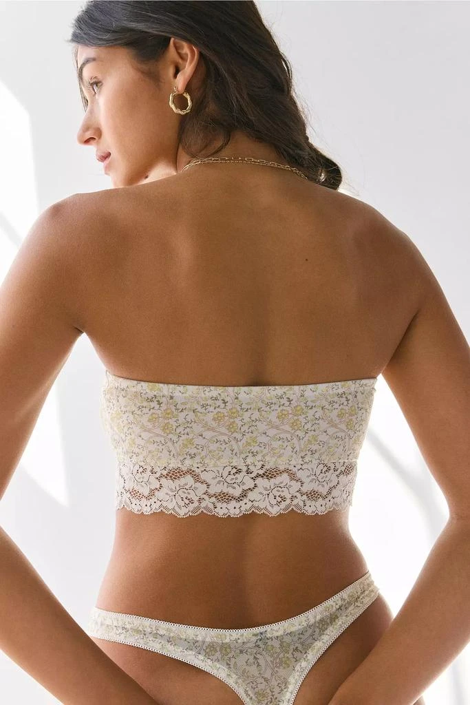 Out From Under Out From Under Lucie Cinch-Front Lace Trim Bandeau Bra Top 4