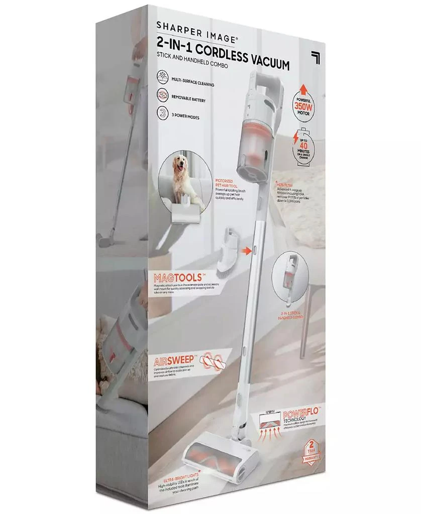 Sharper Image 2-In-1 Cordless Stick & Handheld Vacuum 9