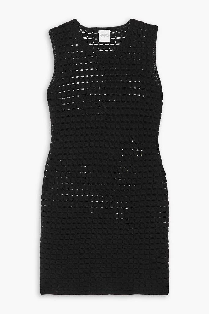 Madeleine Thompson Alexia crochet-knit wool and cashmere-blend mini dress 1