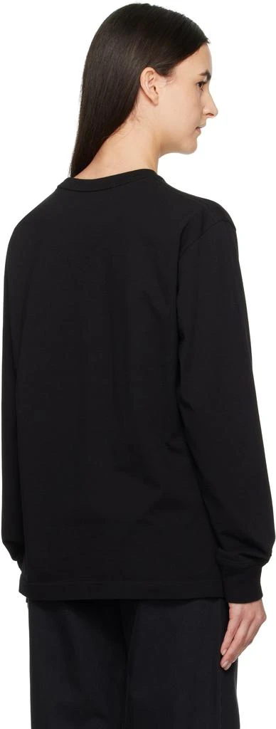Alexander Wang Black Distressed Logo Long-Sleeve T-shirt 3