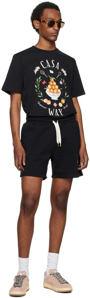 Casablanca Black 'Casa Way' Shorts 4