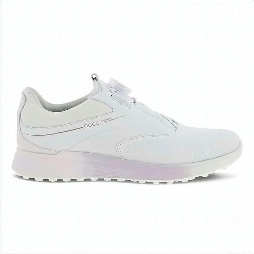 ECCO White Low-Profile Sneakers with Gradient Sole