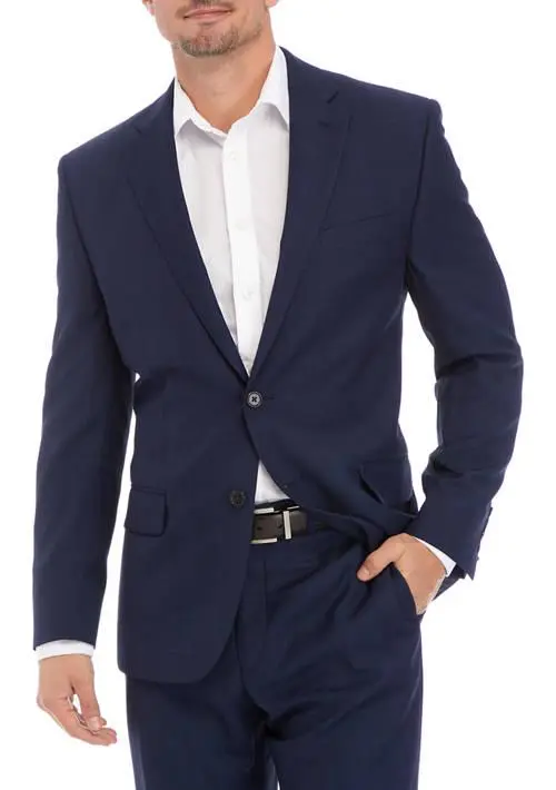 Ralph Lauren Single Breasted Blue Pattern Sport Coat from Belk