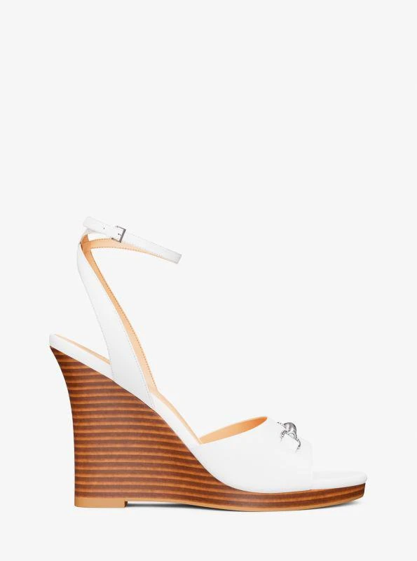 Michael Kors Carson Leather Wedge Sandal 2