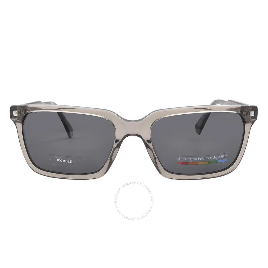 Polaroid Polarized Grey Rectangular Men's Sunglasses PLD 4116/S/X 010A/M9 55 1