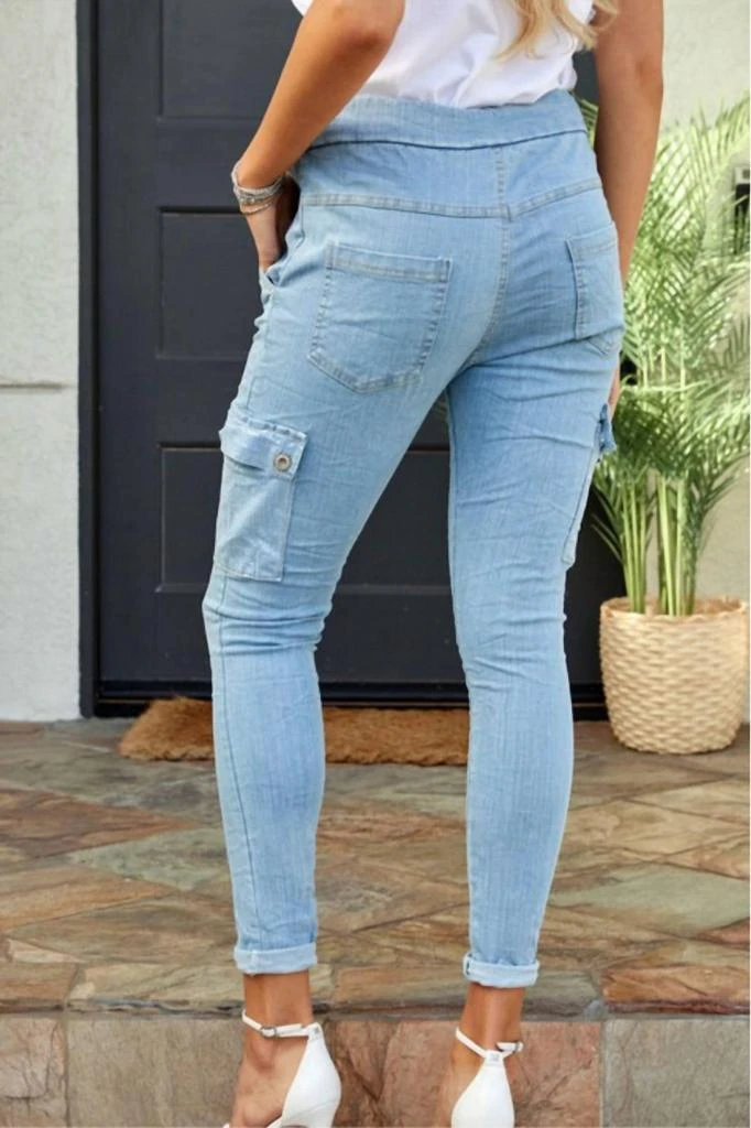 Venti6 Venti6 - Sequin Pocket Crinkle Jogger Pants 3