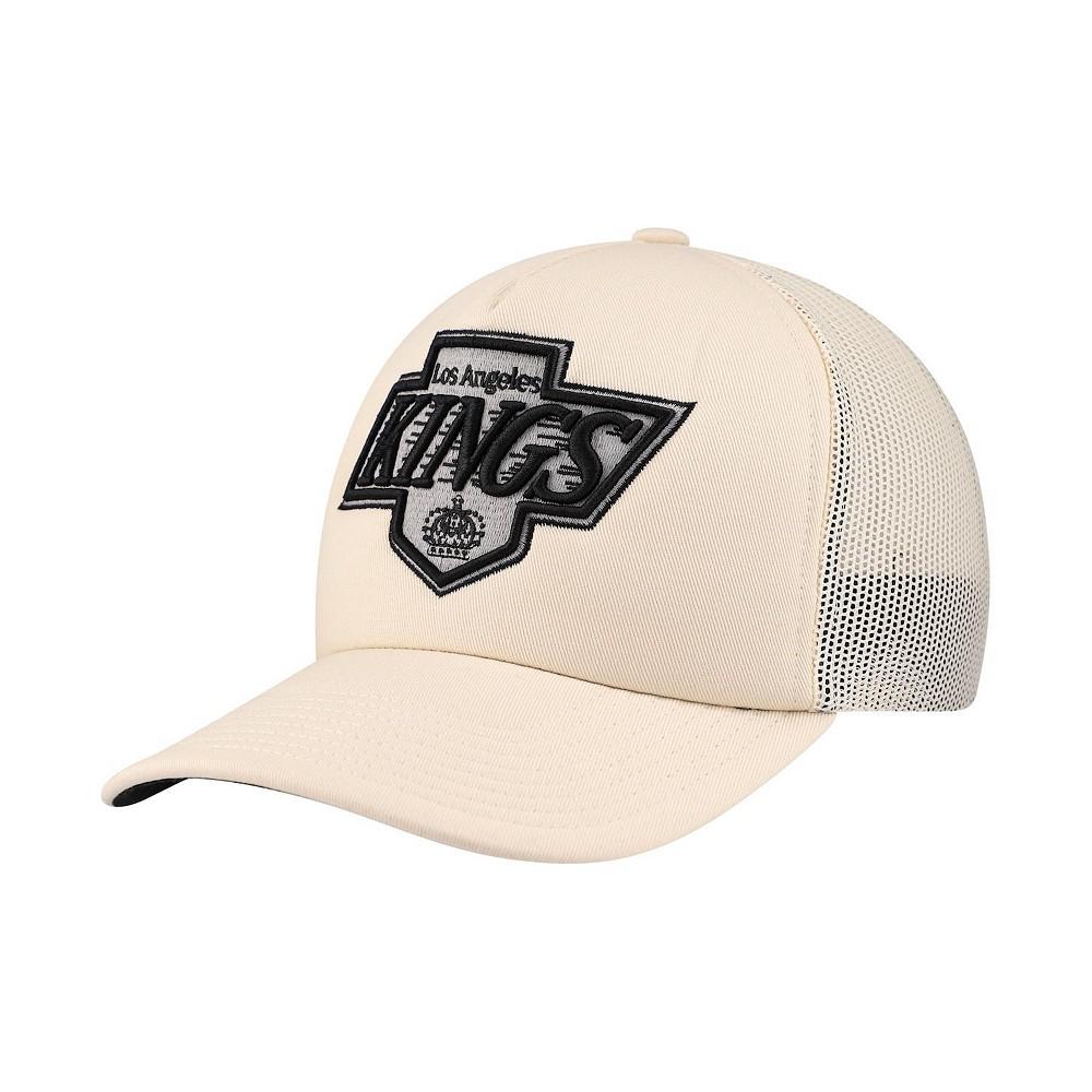 Mitchell & Ness Men's Cream Los Angeles Kings Foam Front Trucker Adjustable Hat