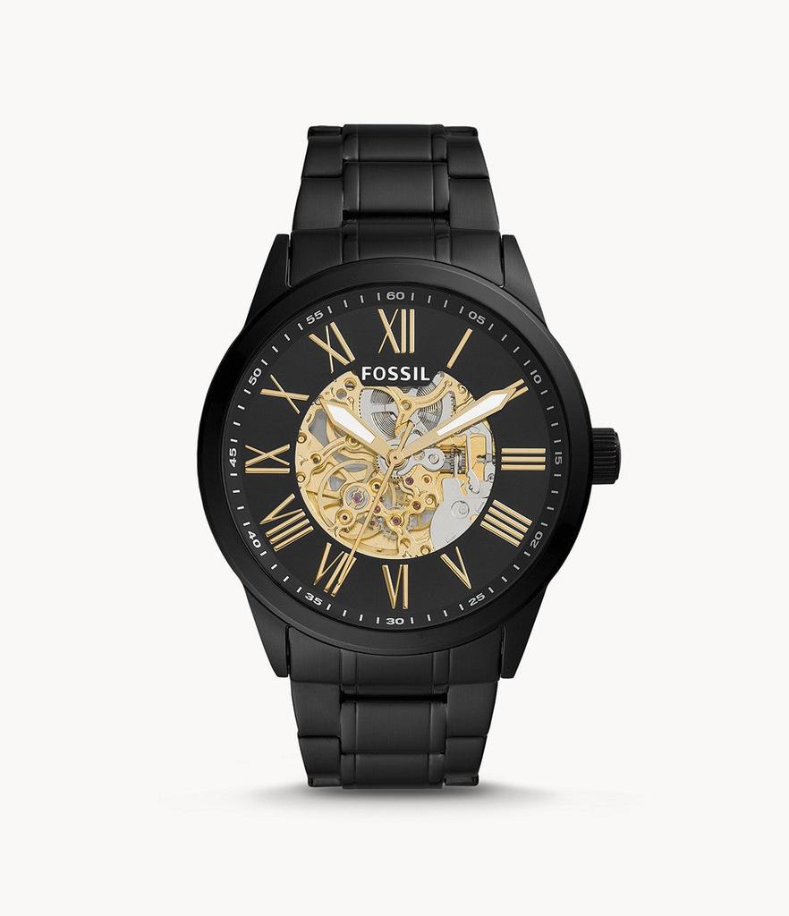 Fossil Men's Flynn Automatic, Black-Tone Stainless Steel Watch