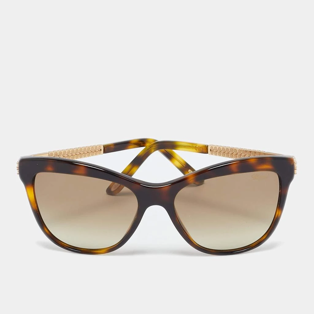 Chopard Chopard Tortoise Brown Gradient SCH189S Crystals Cat Eye Sunglasses 1
