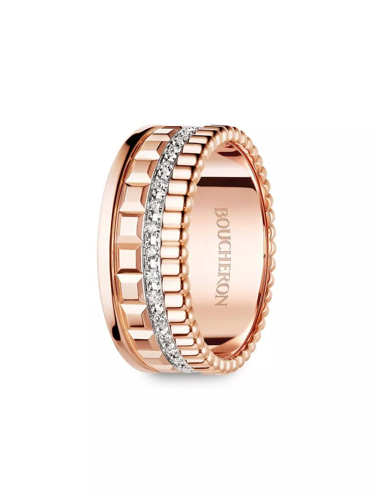 Boucheron Quatre Two-Tone 18K Gold &amp; 0.24 TCW Diamond Ring 2
