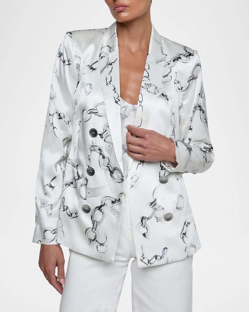 L
Agence Colin Silk Double-Breasted Blazer 4