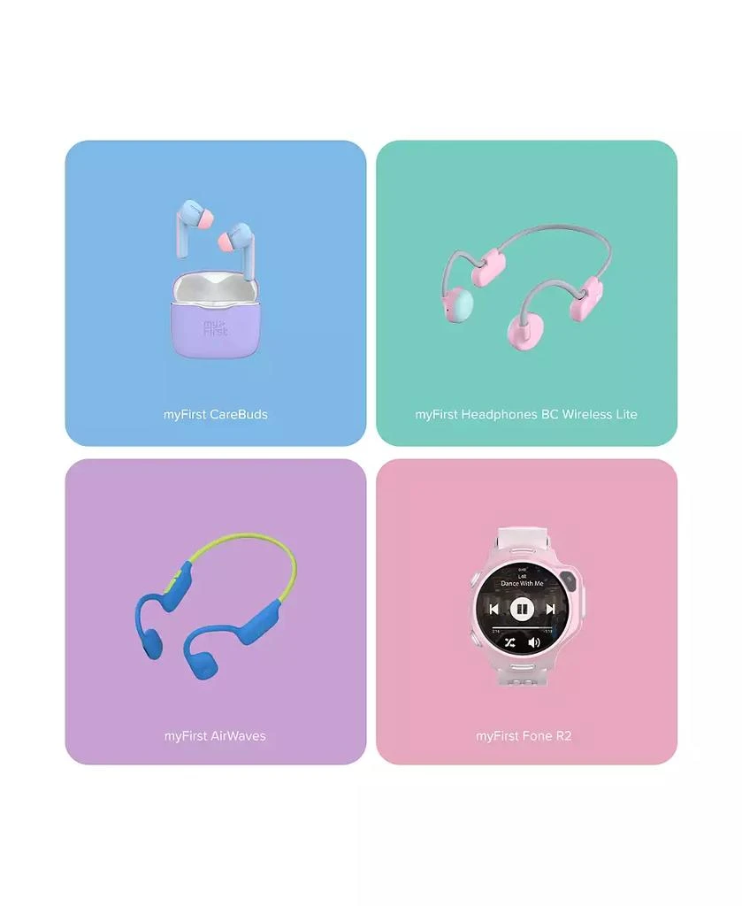 myFirst Fone R2 (Mixed Berries) Kids Smartwatch Phone with GPS Tracker, Video Calls, Messaging, SOS Button, eSIM Technology - Gift For Boy Ages 5-12 (US
CA) 7