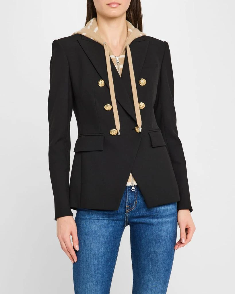 VERONICA BEARD Stripe Cashmere Hoodie Dickey 4